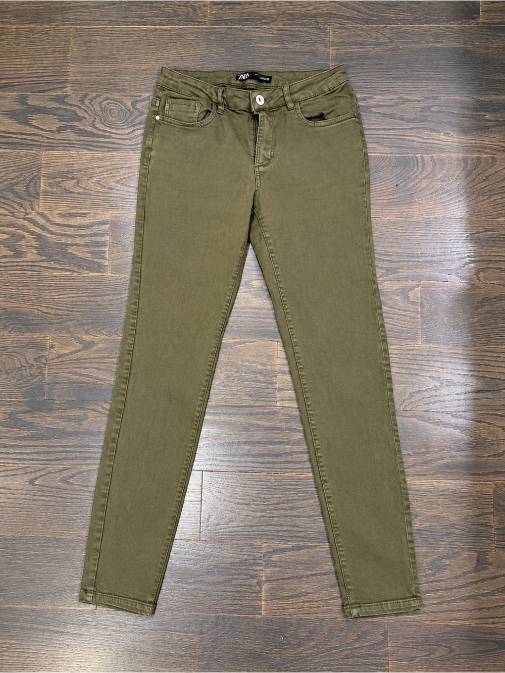 Zara Women's Skinny Jeans in Olive